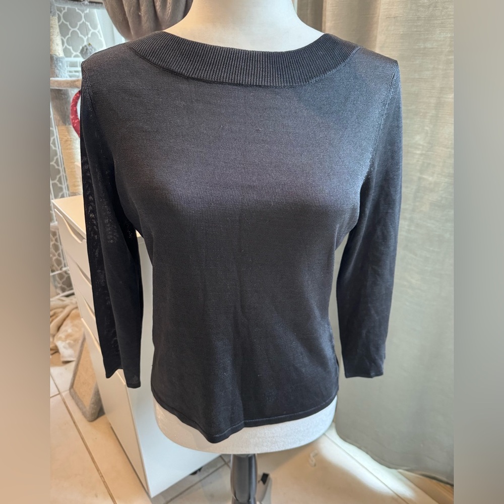 Theory? Grey knit silk and viscose sweater size S - M